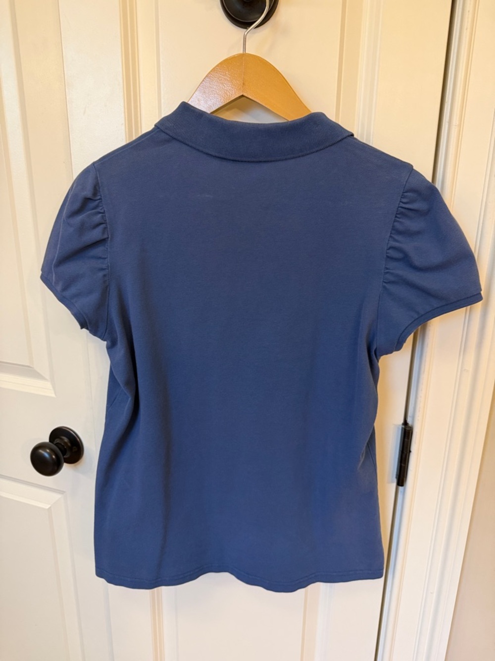 Burberry Blue Short-Sleeve Polo with Check Placket XL L M - Picture 6 of 7